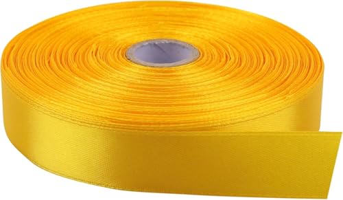 Jieunnxx Polyesterband, 1,9 cm x 50 cm, Gelb, einseitiges Bastelband, geeignet für Schleifen, Geschenkverpackungen und Sammelalben Jieunnxx Polyesterband, 1,9 cm x 50 cm, Gelb, einseitiges Bastelband, geeignet für Schleifen, Geschenkverpackungen und Sammelalben von Jieunxx
