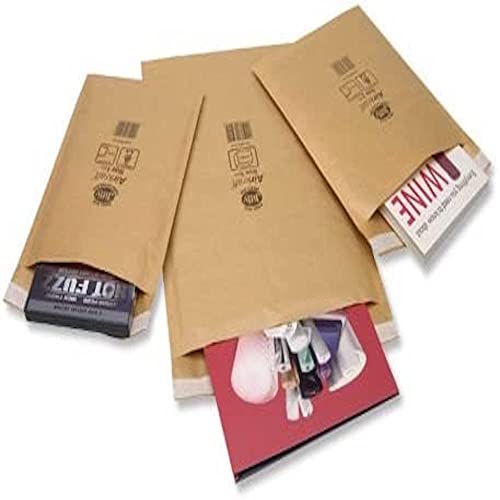 Jiffy Airkraft Versandtaschen für Bücher (Größe 5, 260 x 345 mm), 50 Stück braun von Jiffy