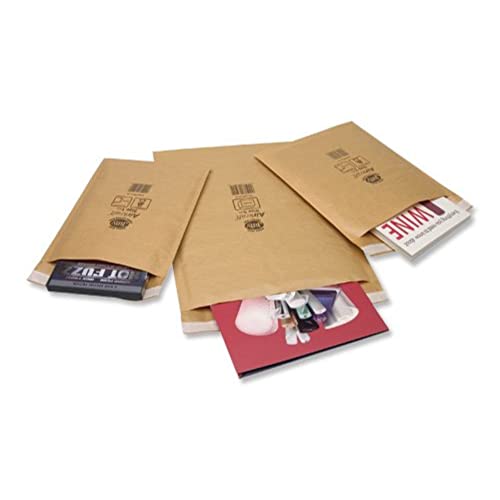 Jiffy Airkraft Versandtaschen für CDs (Größe 0, 140 x 195 mm), 100 Stück braun von Jiffy