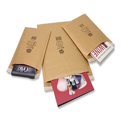 Jiffy Airkraft Versandtaschen leicht für DIN A5 und DVDs Größe 1 170 x 245 mm 100 Stück golden von Jiffy