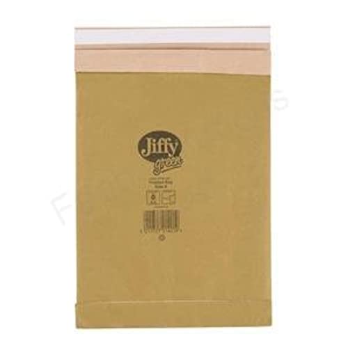 Jiffy Gepolsterte Versandtaschen DIN A4 (Größe 4, 225 x 483 mm), 100 Stück von Jiffy