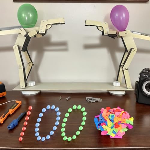 Balloon Bamboo Man Battle, Ballon Bambus Mann Kampfv, Handgefertigte Hölzerne Fechtpuppen Spielset Mit 100 Ballons Für 2 Spieler, Lustige Spannende Ballonschlachten, Rasantes Partyspiel Für Kinder Balloon Bamboo Man Battle, Ballon Bambus Mann Kampfv, Handgefertigte Hölzerne Fechtpuppen Spielset Mit 100 Ballons Für 2 Spieler, Lustige Spannende Ballonschlachten, Rasantes Partyspiel Für Kinder von Jiimhte
