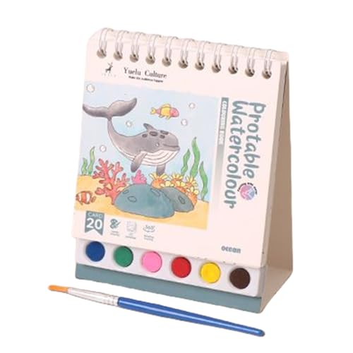 Jiimhte Buch Zum Malen Mit Wasserfarben | Zeichenbuch Mit Pinsel - Lernaktivitäten Für Vorschulkinder, Tragbares Arbeitsbuch Zum Zeichnen Für Reisen, Zu Hause Und Jiimhte Buch Zum Malen Mit Wasserfarben | Zeichenbuch Mit Pinsel - Lernaktivitäten Für Vorschulkinder, Tragbares Arbeitsbuch Zum Zeichnen Für Reisen, Zu Hause Und von Jiimhte