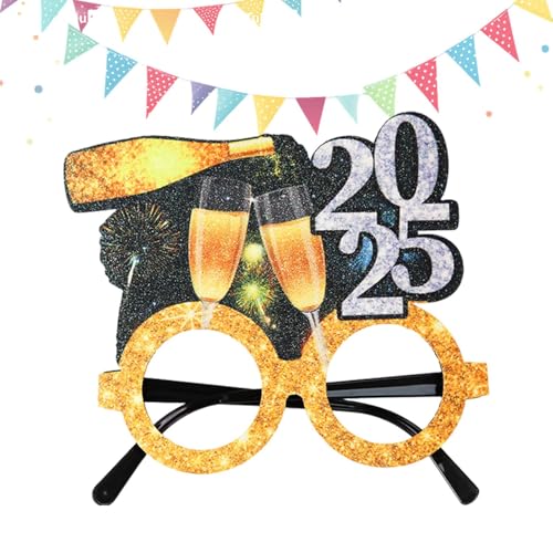 Jiimhte Neujahrsbrille,Lustige Brille für Erwachsene - Brillendekoration Niedliche Partybrillen aus Papier,Foto-Requisiten, Gläser, einzigartiges Zubehör für Silvesterpartys für Damen und Herren Jiimhte Neujahrsbrille,Lustige Brille für Erwachsene - Brillendekoration Niedliche Partybrillen aus Papier,Foto-Requisiten, Gläser, einzigartiges Zubehör für Silvesterpartys für Damen und Herren von Jiimhte