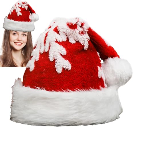 Jiimhte Weihnachtsmütze für Erwachsene, Weihnachtsmannmütze,Komfort-Weihnachtsmannmütze - Verdickte Weihnachtsmütze mit Plüschkrempe für festliche Feiertagspartys Jiimhte Weihnachtsmütze für Erwachsene, Weihnachtsmannmütze,Komfort-Weihnachtsmannmütze - Verdickte Weihnachtsmütze mit Plüschkrempe für festliche Feiertagspartys von Jiimhte