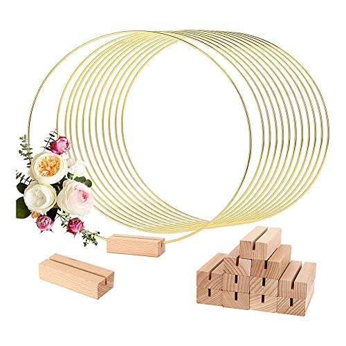 Jikoiuty 12 Stück Metallreifen für Tisch, 30,5 cm zum Basteln, Traumfänger, Kranz, DIY-Mittelstücke Jikoiuty 12 Stück Metallreifen für Tisch, 30,5 cm zum Basteln, Traumfänger, Kranz, DIY-Mittelstücke von Jikoiuty