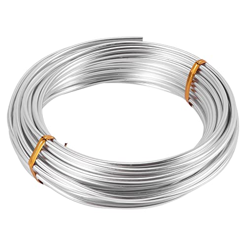 Jikoiuty 3Mm Aluminiumdraht 10M Craft Silberdraht für die Schmuckherstellung Tonmodellierung Bonsai und Modell Jikoiuty 3Mm Aluminiumdraht 10M Craft Silberdraht für die Schmuckherstellung Tonmodellierung Bonsai und Modell von Jikoiuty