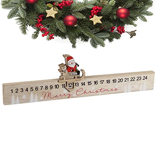 Jildouf Holz Weihnachten Countdown Kalender, Weihnachten Holzkalender Slide to Countdown, Urlaub Dekorative Ornamente Weihnachtselemente für Ihr Zuhause Jildouf Holz Weihnachten Countdown Kalender, Weihnachten Holzkalender Slide to Countdown, Urlaub Dekorative Ornamente Weihnachtselemente für Ihr Zuhause von Jildouf