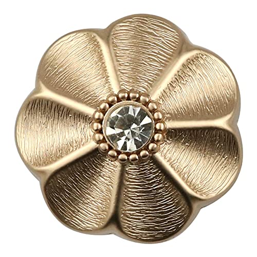 Jilibaba 10 Stück Blumen Strass Metallknöpfe zum Nähen Basteln Stricken Jacke Mäntel Blazer Jeans Uniform Kleid DIY Dekorativ Gold Jilibaba 10 Stück Blumen Strass Metallknöpfe zum Nähen Basteln Stricken Jacke Mäntel Blazer Jeans Uniform Kleid DIY Dekorativ Gold von Jilibaba