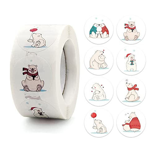Jilibaba 500 Stück inspirierende Eisbär-Aufkleber mit Aufschrift "Thank You", Rolle für Kinder, Kindergarten, Verpackung, Dekoration, DIY-Geschenkkarten, Geschenkboxen, Taschen Jilibaba 500 Stück inspirierende Eisbär-Aufkleber mit Aufschrift "Thank You", Rolle für Kinder, Kindergarten, Verpackung, Dekoration, DIY-Geschenkkarten, Geschenkboxen, Taschen von Jilibaba