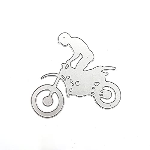 Jilibaba Metall-Stanzformen Prägeschablone Motocross Form Vorlage für DIY Kartenherstellung Scrapbooking Fotoalbum Handwerk Dekoration Geschenk von Jilibaba