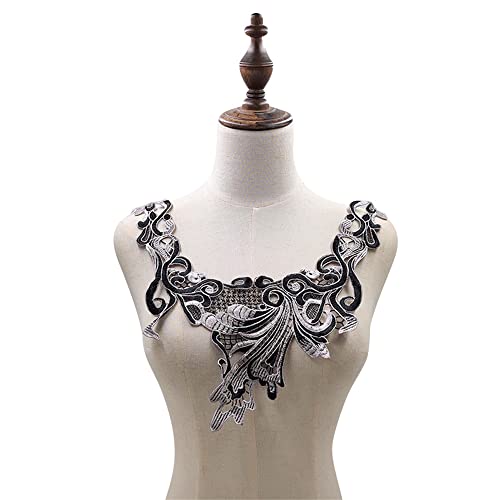 Jilibaba Spitzen-Applikation, bunt, Blumenstickerei, Halsband, Zierband zum Basteln, Nähen, Basteln, Brautkleid, Hochzeit, Kostüm, Kleidung, Zubehör Jilibaba Spitzen-Applikation, bunt, Blumenstickerei, Halsband, Zierband zum Basteln, Nähen, Basteln, Brautkleid, Hochzeit, Kostüm, Kleidung, Zubehör von Jilibaba