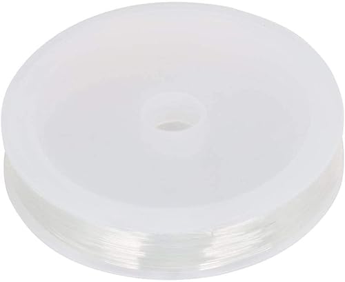 Jilibaba Transparente elastische Perlenschnur/Schnur/Faden, 1 mm dick, 1 Rolle Armband, elastisch, transparent, dehnbar von Jilibaba