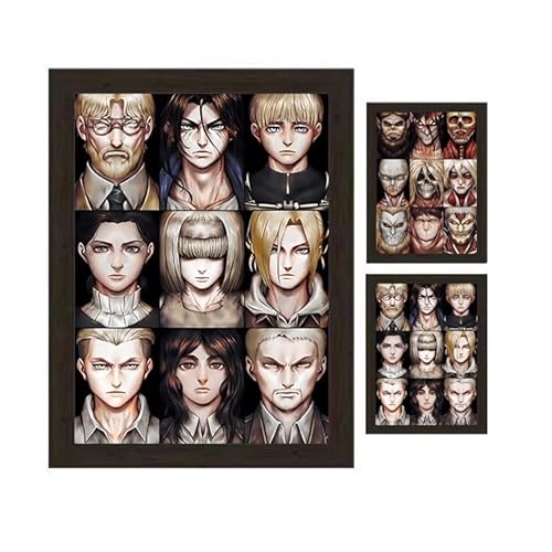 Jilijia Eren Jaeger Anime Gemälde Dekorative Wandkunst Ornamente Levi Ackermann 3D Stereoskopische Anime Art Poster Bilderrahmen aus Holz Jilijia Eren Jaeger Anime Gemälde Dekorative Wandkunst Ornamente Levi Ackermann 3D Stereoskopische Anime Art Poster Bilderrahmen aus Holz von Jilijia