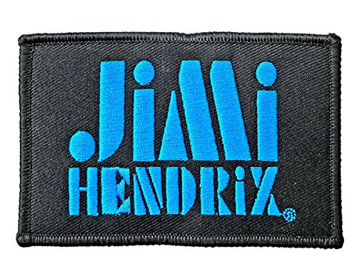 Jimi Hendrix Patch Stencil Logo Nue offiziell Schwarz Iron On One Size von Jimi Hendrix