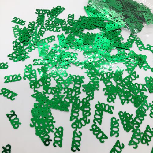 Konfetti Jahr 2026 Grün – 3 halbe Unzen Beutel (42,5 g) #7349 Q03 von Jimmy Jem's