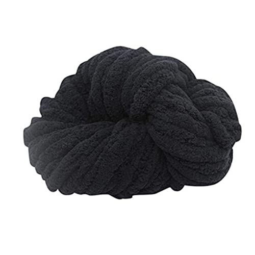 Chenillegarn, Strick- und Häkelgarn, Knäuel, dickes Strickgarn, für Häkelkorb, 300 g, weiche Wolle, waschbar, zum Stricken, Häkeln von Jimtuze