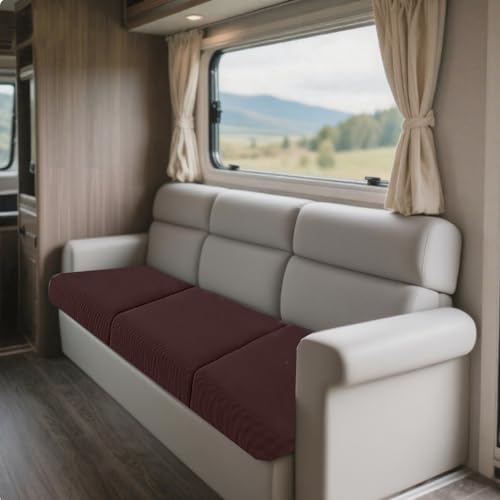 JinDouer BezüGe FüR Wohnwagenpolster Aus BüNdchenstoff – Wasserdichter, Rutschfester üBerzug FüR Wohnmobil-, Langbank- & Terrassensofas, Jacquard, StrapazierfäHig (Dunkelbraun,W90-110cm,D160-190cm) JinDouer BezüGe FüR Wohnwagenpolster Aus BüNdchenstoff – Wasserdichter, Rutschfester üBerzug FüR Wohnmobil-, Langbank- & Terrassensofas, Jacquard, StrapazierfäHig (Dunkelbraun,W90-110cm,D160-190cm) von JinDouer