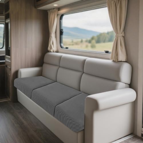 JinDouer BezüGe FüR Wohnwagenpolster Aus BüNdchenstoff – Wasserdichter, Rutschfester üBerzug FüR Wohnmobil-, Langbank- & Terrassensofas, Jacquard, StrapazierfäHig (Dunkelgrau,W65-95cm,D135-165cm) JinDouer BezüGe FüR Wohnwagenpolster Aus BüNdchenstoff – Wasserdichter, Rutschfester üBerzug FüR Wohnmobil-, Langbank- & Terrassensofas, Jacquard, StrapazierfäHig (Dunkelgrau,W65-95cm,D135-165cm) von JinDouer