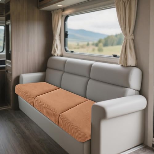 JinDouer BezüGe FüR Wohnwagenpolster Aus BüNdchenstoff – Wasserdichter, Rutschfester üBerzug FüR Wohnmobil-, Langbank- & Terrassensofas, Jacquard, StrapazierfäHig (Hellbraun,W90-110cm,D160-190cm) JinDouer BezüGe FüR Wohnwagenpolster Aus BüNdchenstoff – Wasserdichter, Rutschfester üBerzug FüR Wohnmobil-, Langbank- & Terrassensofas, Jacquard, StrapazierfäHig (Hellbraun,W90-110cm,D160-190cm) von JinDouer