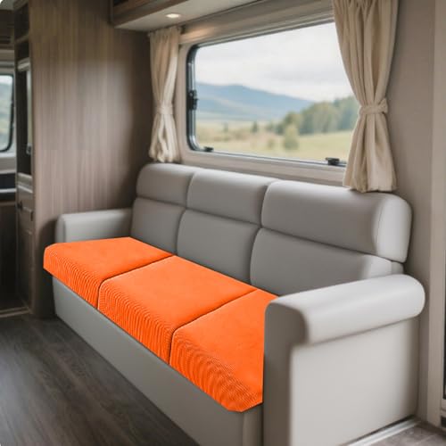JinDouer BezüGe FüR Wohnwagenpolster Aus BüNdchenstoff – Wasserdichter, Rutschfester üBerzug FüR Wohnmobil-, Langbank- & Terrassensofas, Jacquard, StrapazierfäHig (Hellorange,W65-95cm,D165-180cm) JinDouer BezüGe FüR Wohnwagenpolster Aus BüNdchenstoff – Wasserdichter, Rutschfester üBerzug FüR Wohnmobil-, Langbank- & Terrassensofas, Jacquard, StrapazierfäHig (Hellorange,W65-95cm,D165-180cm) von JinDouer