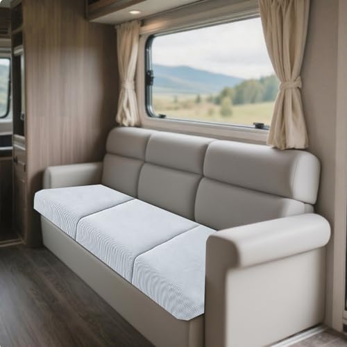 JinDouer BezüGe FüR Wohnwagenpolster Aus BüNdchenstoff – Wasserdichter, Rutschfester üBerzug FüR Wohnmobil-, Langbank- & Terrassensofas, Jacquard, StrapazierfäHig (Silbergrau,W65-95cm,D165-180cm) JinDouer BezüGe FüR Wohnwagenpolster Aus BüNdchenstoff – Wasserdichter, Rutschfester üBerzug FüR Wohnmobil-, Langbank- & Terrassensofas, Jacquard, StrapazierfäHig (Silbergrau,W65-95cm,D165-180cm) von JinDouer