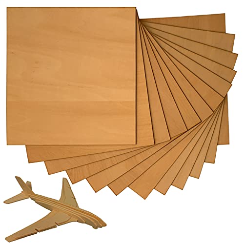 12 Stück Holzplatte unbehandelt Balsaholz DIY 200 x 200 x 1,5 mm Holzblätter für Modellbau, Modellbau, Basteln, Brandmalerei, Laser, Holz zum Laserschneiden, Gravur, Lasergravur 12 Stück Holzplatte unbehandelt Balsaholz DIY 200 x 200 x 1,5 mm Holzblätter für Modellbau, Modellbau, Basteln, Brandmalerei, Laser, Holz zum Laserschneiden, Gravur, Lasergravur von JinPhon