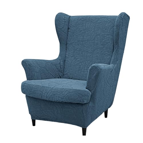 JinZao Moderner Ohrensessel Überzug 2-Teilig, Universell Sesselbezug Stretch, Sesselhussen Elastizität, Weicher Polyester-Jacquardstoff, rutschfest und verschleißfest(C) von JinZao
