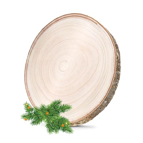 30~35cm Paulownia Holzscheiben, Holzscheiben zum Basteln, Dicke von 20 mm Echtholz Baumscheibe natur, für Tafelaufsätze DIY-Hochzeitsdekorationen Aus Holz Gemälde Untersetzer & zum Basteln 30~35cm Paulownia Holzscheiben, Holzscheiben zum Basteln, Dicke von 20 mm Echtholz Baumscheibe natur, für Tafelaufsätze DIY-Hochzeitsdekorationen Aus Holz Gemälde Untersetzer & zum Basteln von Jinfanshurich