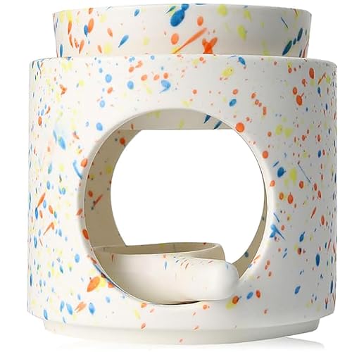 Duftlampe Teelicht mit Teelichthalter, Duftlampe für Ätherische Öle, Candle Warmer Lamp, Keramik Räucherstövchen, Duftöl und Duftwachs diffusor, Stövchen für ätherische Öle, Abnehmbare Schale, Bunt Duftlampe Teelicht mit Teelichthalter, Duftlampe für Ätherische Öle, Candle Warmer Lamp, Keramik Räucherstövchen, Duftöl und Duftwachs diffusor, Stövchen für ätherische Öle, Abnehmbare Schale, Bunt von Jinfanshurich