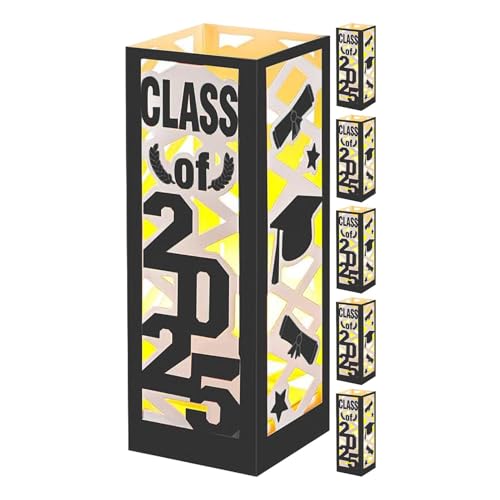 2025 Graduierungsdekorationen Laternenboxen, Tischdekorationen Laternenboxen | 6x Light Up Centresces Laternen Boxen | Einfach zu bedienende Partyzubehörlampe für die Zeremonie, 2025 Graduierungsdekorationen Laternenboxen, Tischdekorationen Laternenboxen | 6x Light Up Centresces Laternen Boxen | Einfach zu bedienende Partyzubehörlampe für die Zeremonie, von Jingmiger
