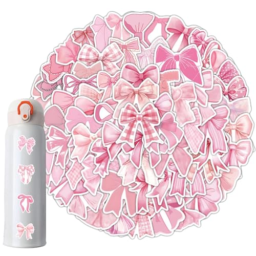 Aufkleber mit Schleife, Rosa, 100 x ästhetische Aufkleber, Bögen | Dekoration für Wasserflasche, Graffiti-Aufkleber, wasserdicht, für Klassenpreise Aufkleber mit Schleife, Rosa, 100 x ästhetische Aufkleber, Bögen | Dekoration für Wasserflasche, Graffiti-Aufkleber, wasserdicht, für Klassenpreise von Jingmiger
