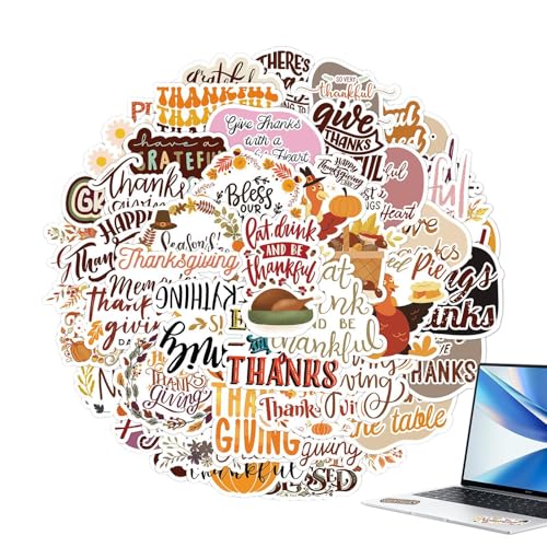 Dankbare Aufkleber, Thanksgiving-Aufkleber, 50 Blatt, Dankeschön-Aufkleber, Graffiti-Aufkleber, für Wasserflasche, Laptop, Schreibwaren, Lieferungen Dankbare Aufkleber, Thanksgiving-Aufkleber, 50 Blatt, Dankeschön-Aufkleber, Graffiti-Aufkleber, für Wasserflasche, Laptop, Schreibwaren, Lieferungen von Jingmiger