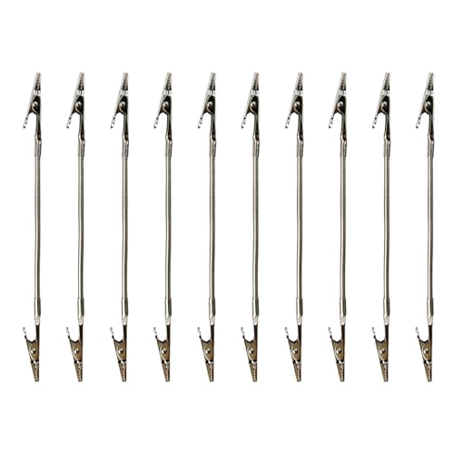 Doppelter Krokodilklemme – Spulenhalter, 10 Stück, tragbar, mit Klammern, langlebig, für Garten, Haus, Außenbereich Doppelter Krokodilklemme – Spulenhalter, 10 Stück, tragbar, mit Klammern, langlebig, für Garten, Haus, Außenbereich von Jingmiger