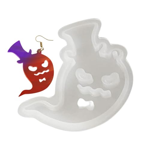 Halloween Ohrringe Harzform Silikon,Formen für Ohrringe aus Harz - Formen für Anhänger Halloween Form Kürbis Fledermaus Geist Form,Formen für Halloween Ohrringe baumeln von Jingmiger