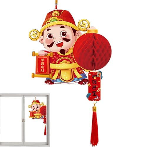 Jahr der Schlangenlaternen, chinesische Laternen aus rotem Papier | Dekoration für chinesische Laternen, Anhänger zum Frühlingsfest, traditionelle Ornamente des Jahres der Schlange für die neue von Jingmiger