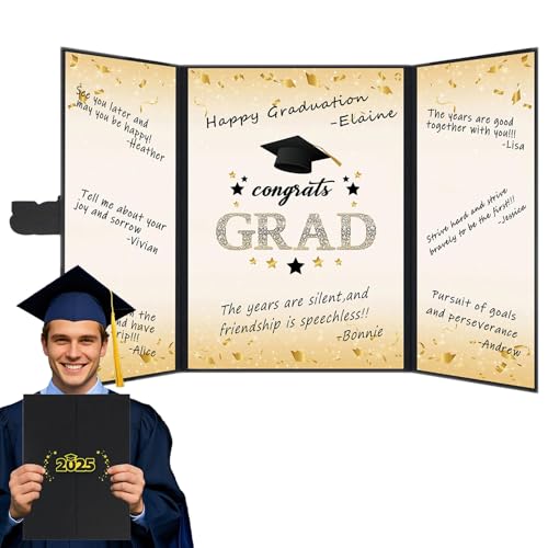 Jingmiger Abschluss-Gästebuch, Abschluss-Gästebuch 2025, Glückwunschkarte Graduates Karte Book | Graduates Poster Board 2025 Graduation Guedbook for Friends Jingmiger Abschluss-Gästebuch, Abschluss-Gästebuch 2025, Glückwunschkarte Graduates Karte Book | Graduates Poster Board 2025 Graduation Guedbook for Friends von Jingmiger