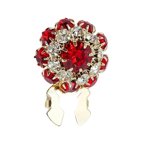 Jingmiger Knopfabdeckungen aus Strass, 2 Stück, abnehmbare Knöpfe für Frauen, Blumen-Charms, geeignet zum Basteln und zur Dekoration von Feiertagen Jingmiger Knopfabdeckungen aus Strass, 2 Stück, abnehmbare Knöpfe für Frauen, Blumen-Charms, geeignet zum Basteln und zur Dekoration von Feiertagen von Jingmiger