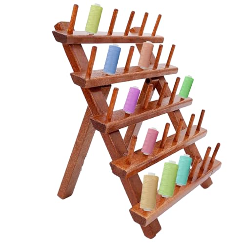 Jingmiger Leinenhalter, Diskussionsständer | 30 Spool mit Stickerei File – Organizer für Zubehör, faltbar, große Kapazität, stabil für Quilts, Bindung Jingmiger Leinenhalter, Diskussionsständer | 30 Spool mit Stickerei File – Organizer für Zubehör, faltbar, große Kapazität, stabil für Quilts, Bindung von Jingmiger