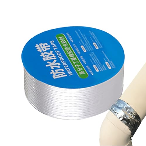 Klebeband, strapazierfähig, wasserfest, Dampfsperrband | Stark haftendes Rohrband wasserdicht,Selbstklebendes Hitzeschild-Dachdichtband aus Aluminiumfolie für die Reparatur von Wohnmobilen, Fenstern, von Jingmiger
