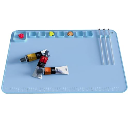 Kunstmatte - Antihaft-rutschfeste Silikonmatte mit Rillen - Farb-Gadgets ohne Verblassen für Malerei, Aquarell, Gouache, DIY Kunstmatte - Antihaft-rutschfeste Silikonmatte mit Rillen - Farb-Gadgets ohne Verblassen für Malerei, Aquarell, Gouache, DIY von Jingmiger
