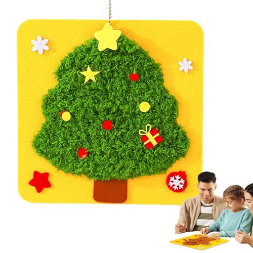 Weihnachts-Nähset, Weihnachtsstickerei-Set | Nähset für Anfänger, Stickspielzeugprojekte für Anfänger, sicheres Nähset aus Vliesstoff, Lernen, Weihnachten, für Thanksgiving, Ostern, Weihnachts-Nähset, Weihnachtsstickerei-Set | Nähset für Anfänger, Stickspielzeugprojekte für Anfänger, sicheres Nähset aus Vliesstoff, Lernen, Weihnachten, für Thanksgiving, Ostern, von Jingmiger