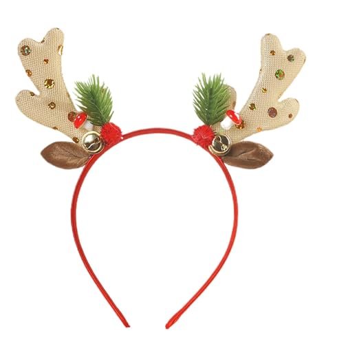 Weihnachtshaarreif, Weihnachtsreifen mit Ohren, Dekoration für Weihnachtsfeiern, Weihnachts-Stirnbänder mit Pailletten, modische Kopfbedeckung für Erwachsene und Kinder, für Weihnachtsferien Weihnachtshaarreif, Weihnachtsreifen mit Ohren, Dekoration für Weihnachtsfeiern, Weihnachts-Stirnbänder mit Pailletten, modische Kopfbedeckung für Erwachsene und Kinder, für Weihnachtsferien von Jingmiger