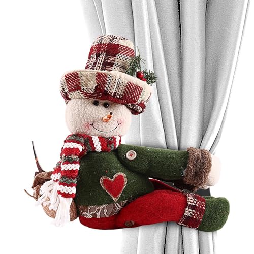 Weihnachtsvorhänge, Raffhalter, , Vorhanghalter, Weihnachtsdekoration, , Rentier, Zubehör für Schlafzimmer, Wohnzimmer von Jingmiger