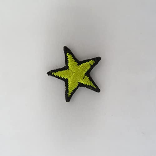 20stk 1.5cm Stern Star golden schwarz gold gelb yellow black Aufnäher Patch Football Fussball Soccer Club Iron on bügelbild aufbügler Badge von Jingtongda