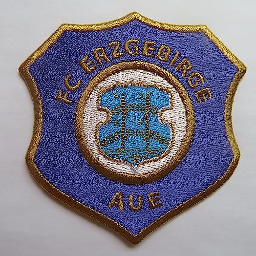 2stk FC AUE Erzgebirge Aufnäher Patch Football Fussball Soccer Club Iron on bügelbild aufbügler Badge Team logo von Jingtongda