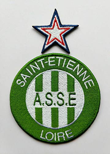2stk FC Saint Etienne Aufnäher Patch Football Fussball Soccer Club Iron on bügelbild aufbügler Badge Team logo 2stk FC Saint Etienne Aufnäher Patch Football Fussball Soccer Club Iron on bügelbild aufbügler Badge Team logo von Jingtongda