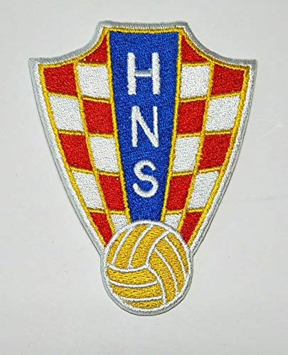 2stk Kroatia Croatia Aufnäher Patch Football Fussball Soccer Nationale Mannschafte Iron on bügelbild aufbügler Badge von Jingtongda