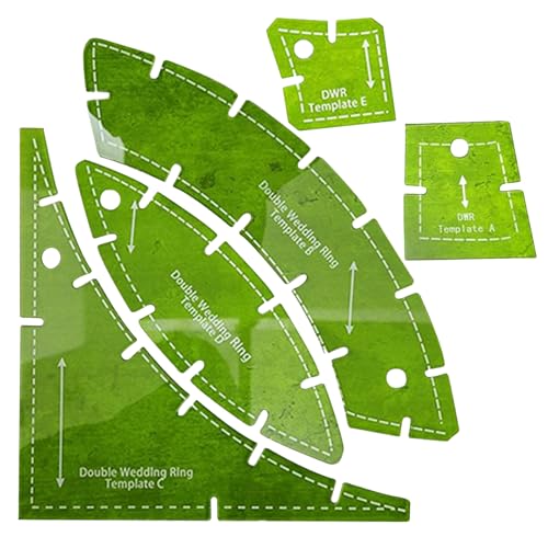 Quilt-Vorlagen-Set, Doppel-Hochzeitsring, Acryl, Quilt-Lineal, Vorlagen zum Quilten, Nähen, , Handarbeiten, Quilt-Zubehör Quilt-Vorlagen-Set, Doppel-Hochzeitsring, Acryl, Quilt-Lineal, Vorlagen zum Quilten, Nähen, , Handarbeiten, Quilt-Zubehör von Jingyash