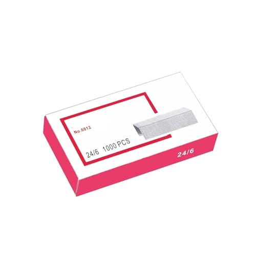 Jingyingtt 1–3 Box 1000 Stück mühelose Heftklammern 24/6, Büromaterial verstärkte Stahlkern-Heftklammern, Nagelbindung Ins Mini-Hefter Jingyingtt 1–3 Box 1000 Stück mühelose Heftklammern 24/6, Büromaterial verstärkte Stahlkern-Heftklammern, Nagelbindung Ins Mini-Hefter von Jingyingtt